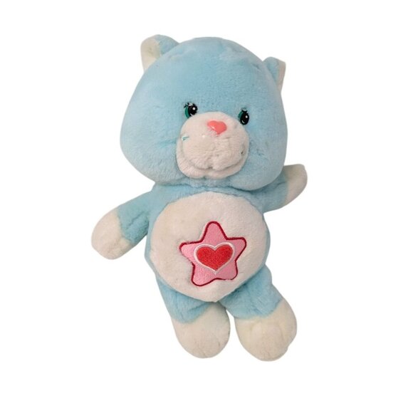 2004 Care Bear Cousins Blue Proud Heart Cat Plush Stuffed Animal Soft Toy 14" - Picture 2 of 8
